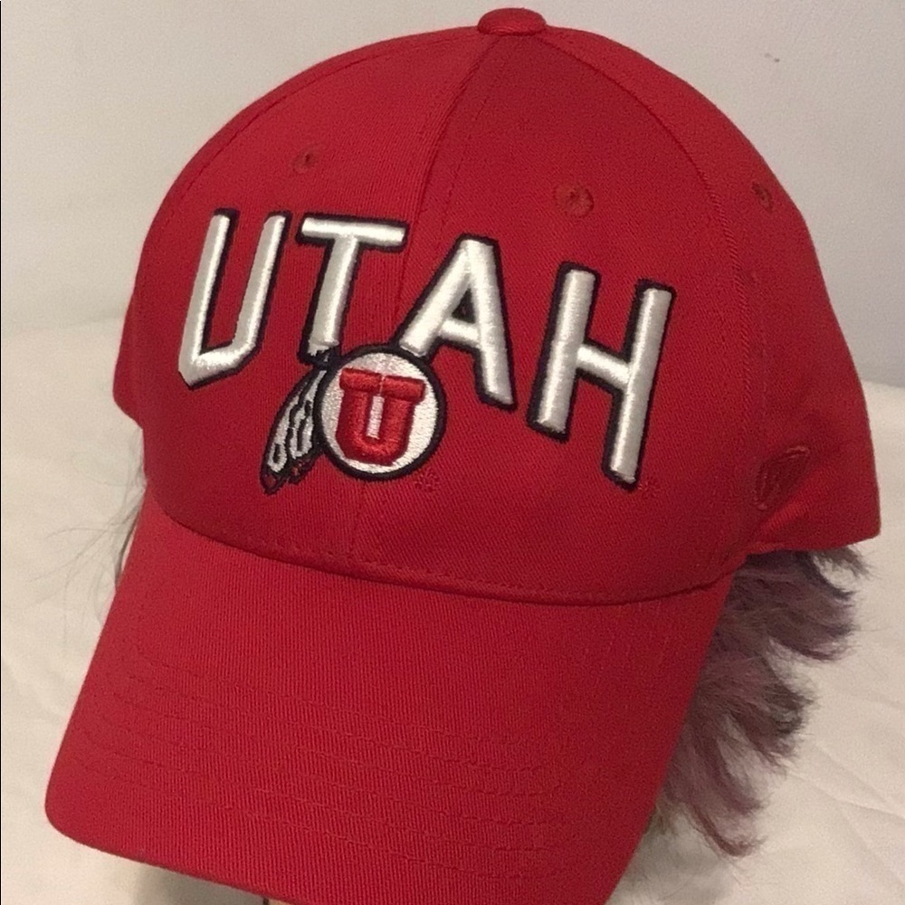 UTAH Utes NCAA Top Of The World TOW Adjustable SnapBack Hat Red Baseball Cap New